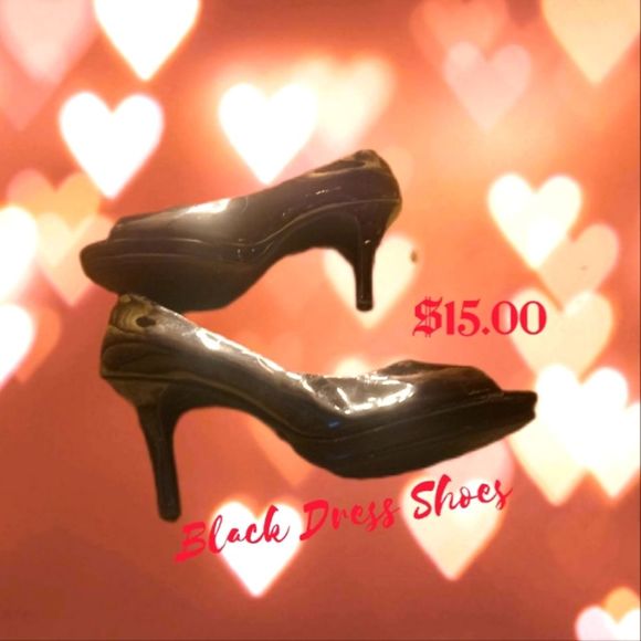 Size 8 women's black dress shoes - Picture 2 of 6